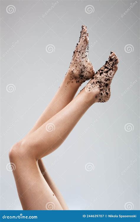 Female Legs Feet Covered With Dirt Stock Image Image Of Beautiful