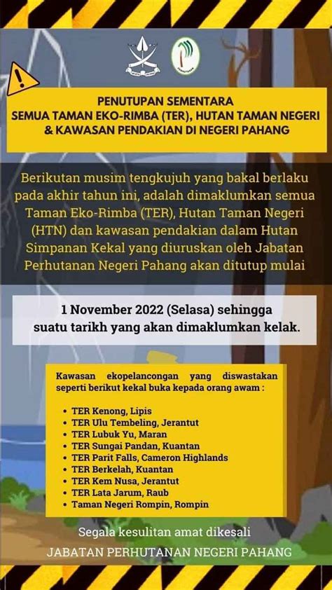 Taman Eko Rimba Di Pahang Ditutup Sementara Mulai November Astro Awani