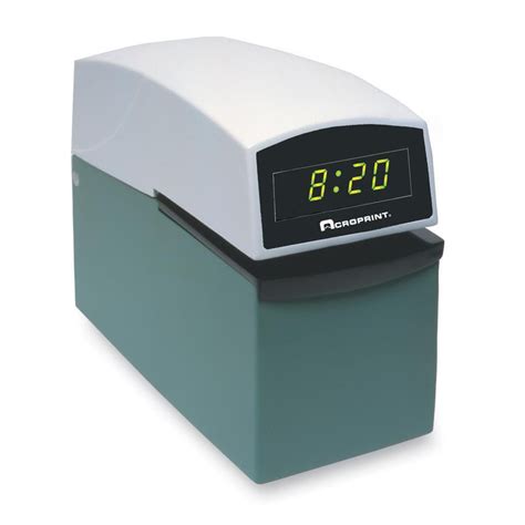 Acroprint Etc Digital Automatic Time Clock With Stamp