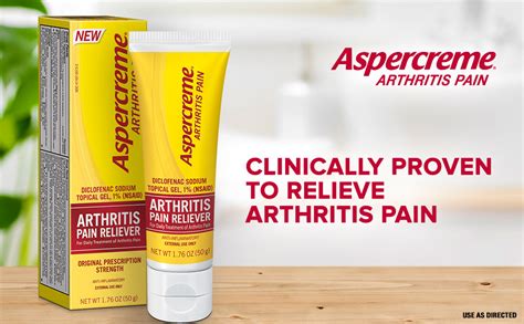 Aspercreme Arthritis Pain Relief Gel 50g Prescription Strength Non