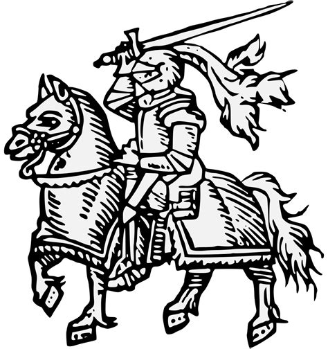 Knight clipart mounted knight, Knight mounted knight ...