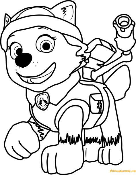 31 paw patrol coloring pages all characters print color craft. Everest From Paw Patrol Coloring Pages - Cartoons Coloring Pages - Free Printable Coloring Pages ...