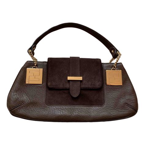 Leather Handbag Fendi Brown In Leather 11613391