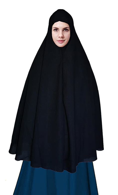 Buy Bonballoon Black Extra Long 42 Khimar Amira Hijab Hejab Abaya Niqab Burqa Burkas Veil Eid
