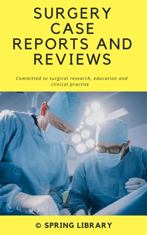 Surgery Case Reports And Reviews Spring Library