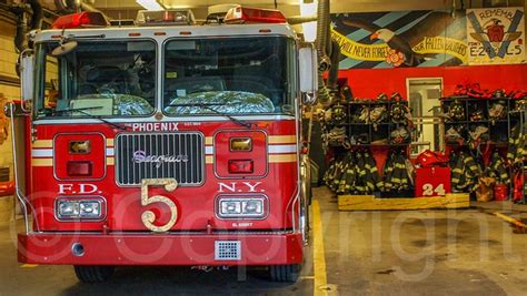 Fdny Ladder Truck 5 Greenwich Village New York City A Photo On