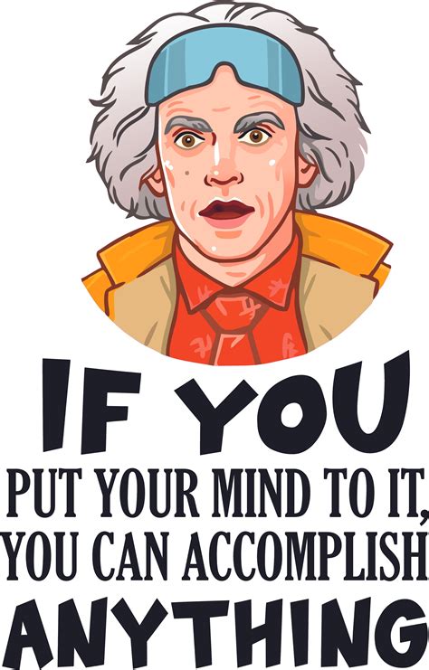 Doctor Emmett Doc Brown Back To The Future Design Wall Decal Quotes