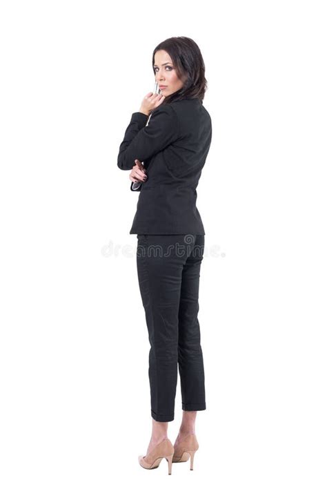 106 Woman Back Head Isolated Turning Stock Photos Free And Royalty Free