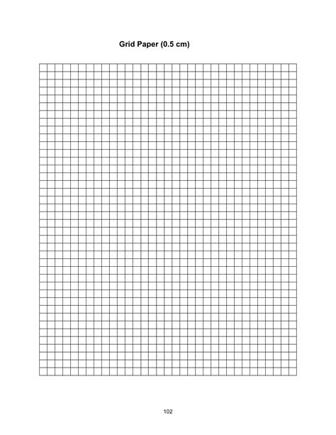 Printable Centimeter Grid Paper