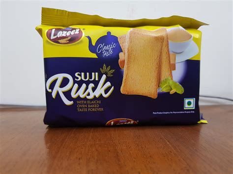 Lazeez Suji Rusk Toast, Packaging Type: Packet, Packaging Size: 74gm, Rs 10 /packet | ID ...