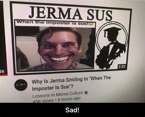 Jerma Sus En Imposter Is Sus Why Is Jerma Imposter Is Smiling Sus