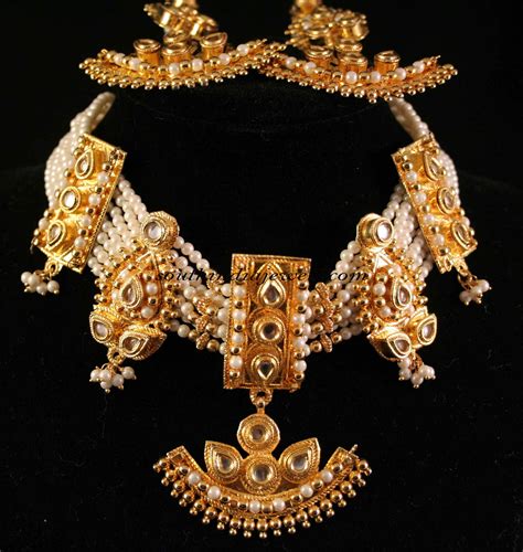 Kundan Fashion Jewelry Necklace Set South India Jewels