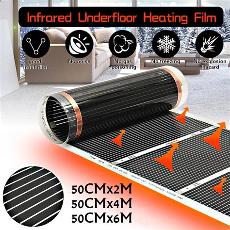 2m6m 50cm Far Infrared Electric Floor Heating Films Underfloor