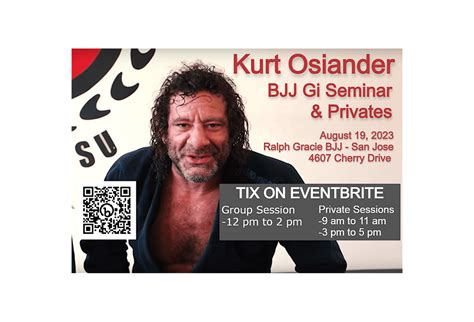 Kurt Osiander Bjj Gi Seminar And Privates Ralph Gracie Jiu Jitsu San