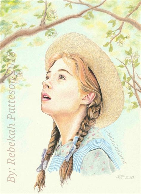 Anne Of Green Gables Pencil Illustration Anne With An E A66