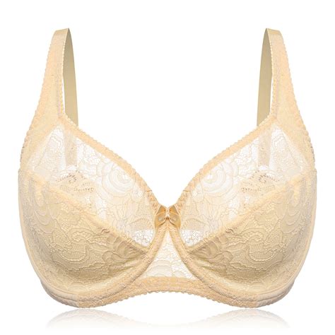 I Cup Plus Size Full Coverage Lace Bra At Banggood