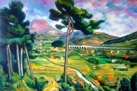 Kunstreproduktionen Landschaft Mit Viadukt Montagne Sainte Victoire
