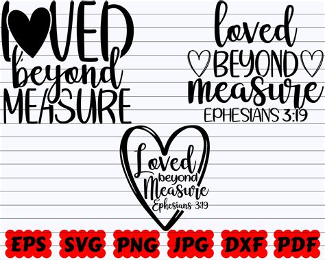 Loved Beyond Measure SVG Loved SVG Beyond Measure SVG Etsy Canada