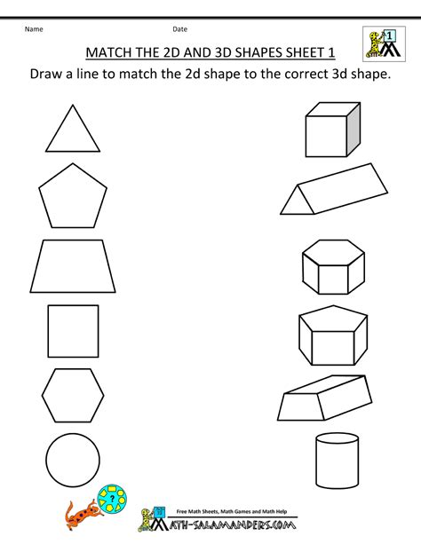 Free Printable 2d And 3d Shapes Printable Templates