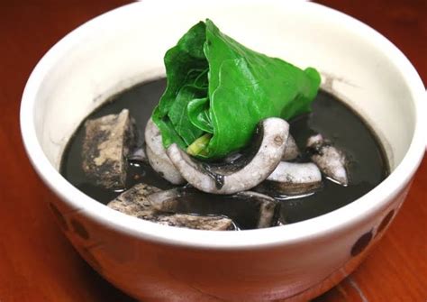 Squid Ink Soup Okinawan Cuisine Recipe By Cookpadjapan Cookpad