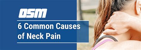 6 Causes Of Neck Pain Orthopedic And Sports Medicine