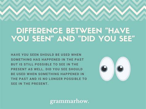 Have You Seen Vs Did You See Difference Revealed 14 Examples