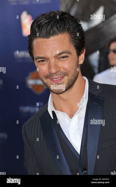los angeles ca july 19 2011 dominic cooper at the premiere of his new movie captain america
