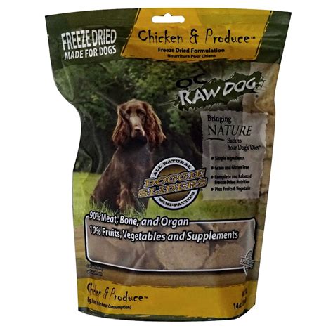 Just add water for an easy homemade meal swimming in natural, nutrition. OC Raw Freeze-Dried Chicken & Produce Sliders Dog Food, 14 ...