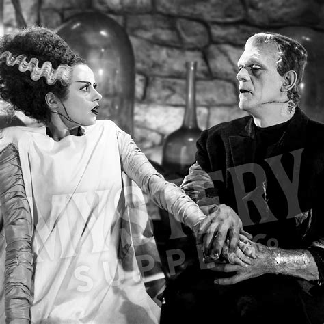 Bride Of Frankenstein Couple 1935 Vintage Monster Movie Photo Etsy In