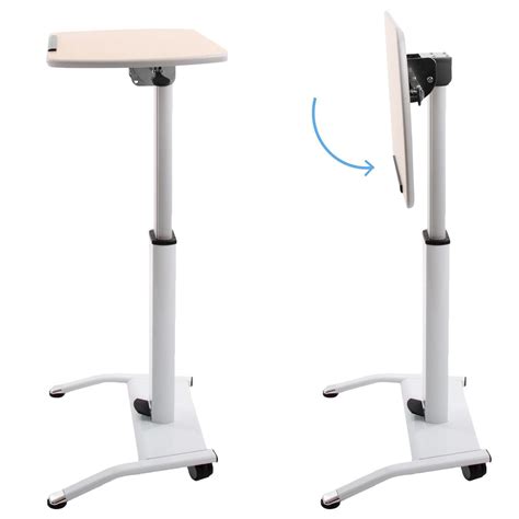 Mobile Podium Height Adjustable Laptop Stand Cruizer By Stand Steady