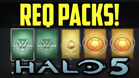 Halo 5 Req Packs Opening Gold And Premium Req Packs Youtube