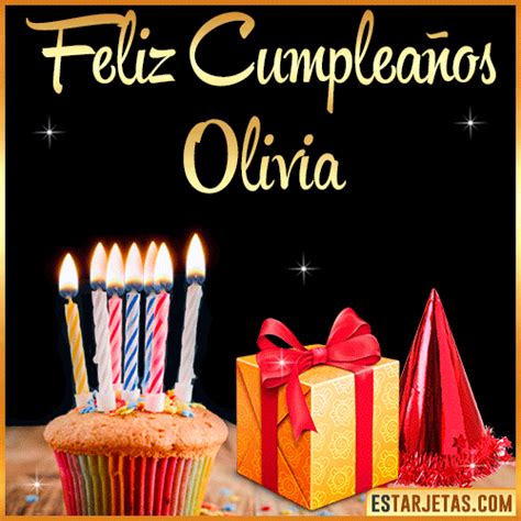 Feliz Cumpleaños Olivia Imágenes  Tarjetas Y Mensajes
