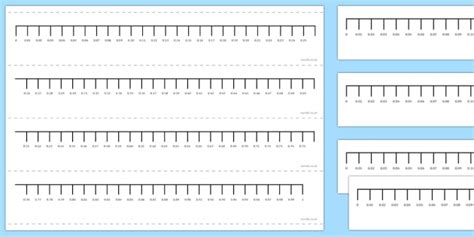 Hundredths Number Line Maths Resource Twinkl Kindergarten Complete An