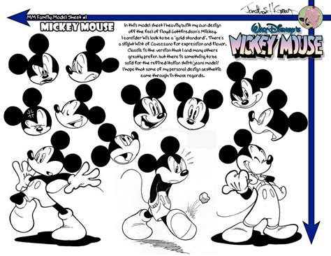 Mickey Mouse Model Sheet By Jongraywb Deviantart Com On Deviantart Mickey Mouse Mickey
