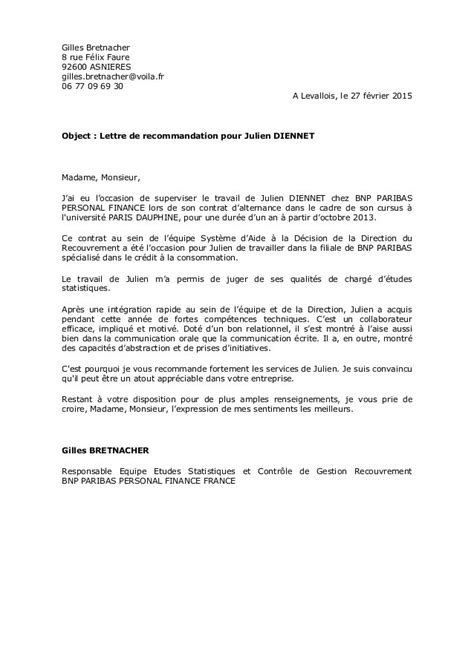 Lettre De Recommandation Dun Employeur Pour Ã©tudiant Financial Report