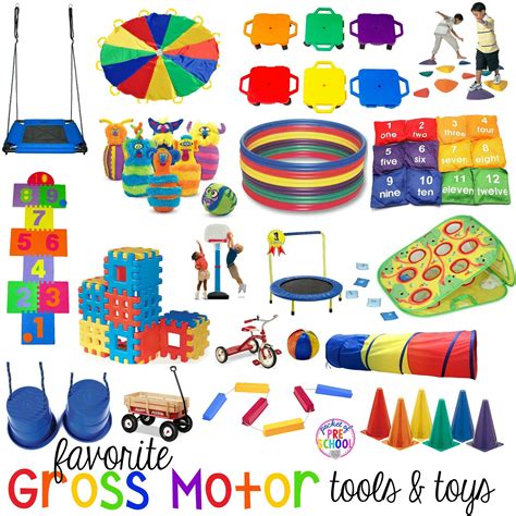 Gross Motor Toys And Tools For Indoor And Outdoor Recess For Little