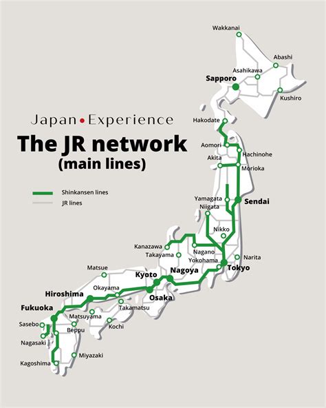 Jr Pass Map Japan Rail Pass