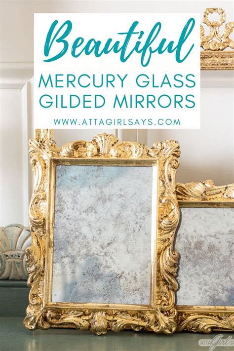 Learn How To Tranform Dated Thrift Store Frames Into Glam Gilded Mirrors That Looks Like A High