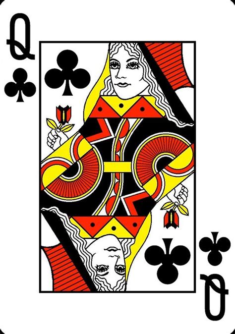 Queen Of Clubs In 2023 Unique Playing Cards Playing Cards Design