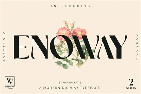 Enoway Art Nouveau Typeface Free Font Download