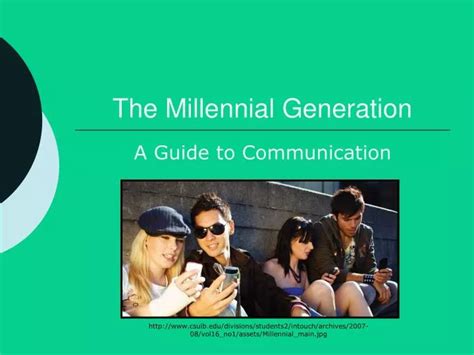 Ppt The Millennial Generation Powerpoint Presentation Free Download