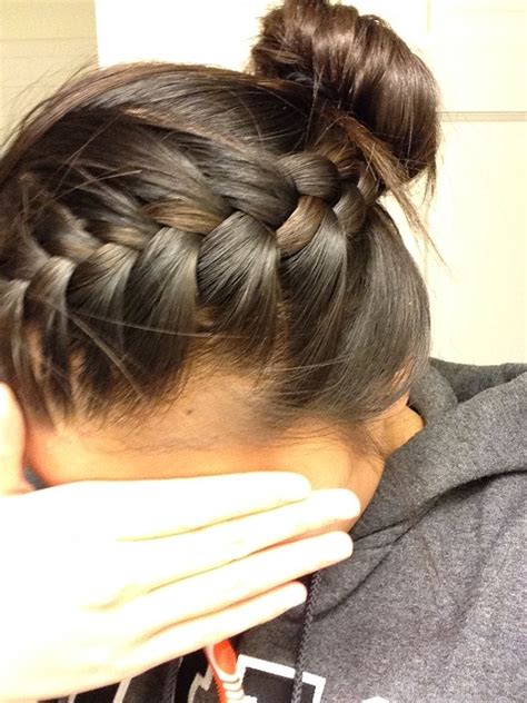 15 Collection Of French Braids Into Bun