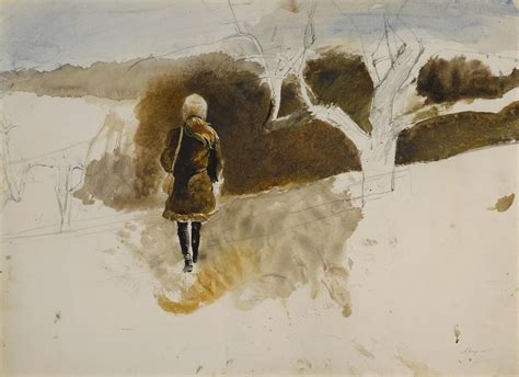 Andrew Wyeth In The Orchard 1972 Andrew Wyeth Watercolor Naples