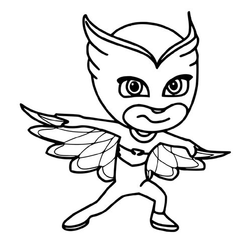 Red Pj Masks Coloring Page Coloring Pages