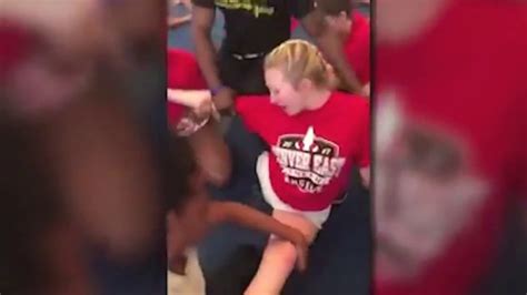 shocking video shows us high school cheerleader forced to do the splits youtube