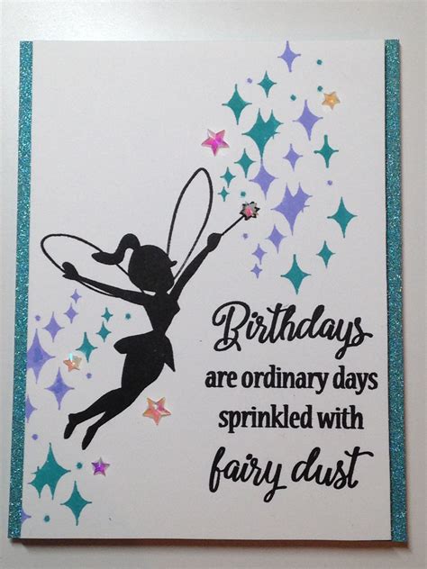 Birthday Card So Suzy Stamps Flying Fairy Pixie Dust Ordinary Days