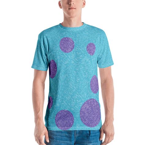 Monster Spotted Purple Polka Dots On Blue With Fur Pattern Etsy