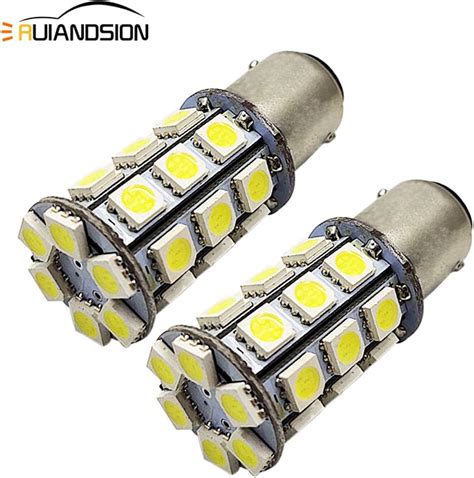 Ruiandsion 2pcs 6v Ba15d Led Bulbs Super Bright 5050 27smd