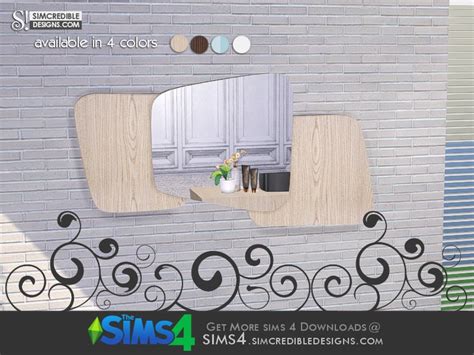 Simcredibles Onda Mirror Mirror Decor Sims 4 Mirror
