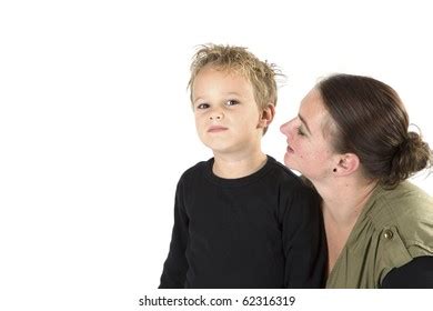 Mother Telling Her Son Something Stock Photo Shutterstock